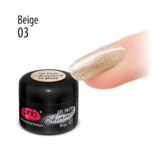 Shimmer Gel Paste PNB - 5 ml - Beige