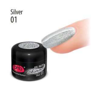 Shimmer Gel Paste PNB - 5 ml - Silver