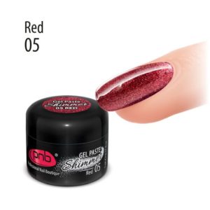 Shimmer Gel Paste PNB - 5 ml - Red