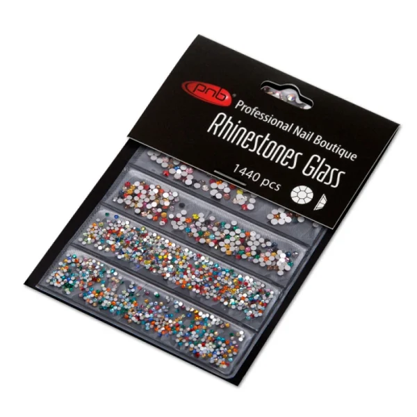 Rhinestones Glass PNB - 1440 kom - Colorful Mix