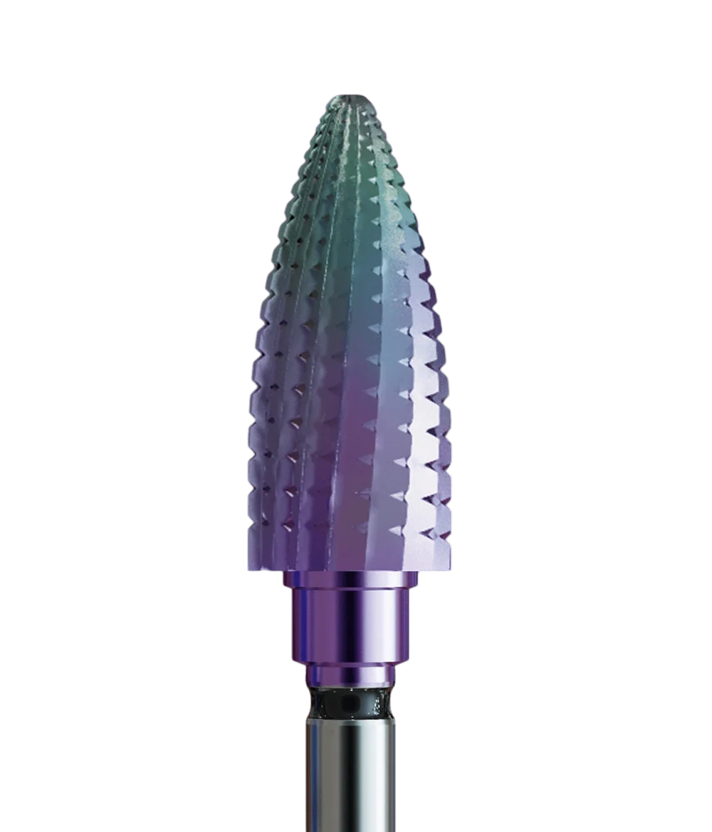 Karbidni brusni nastavek IQNails Cone 6,0 CHM - črn